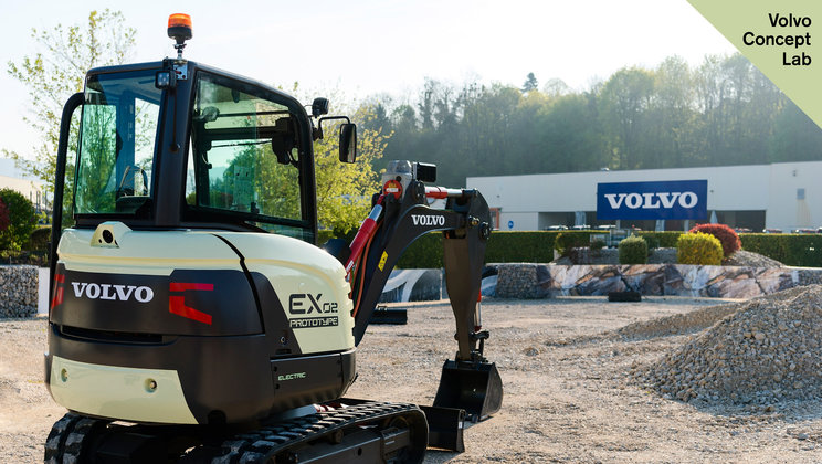 Volvo CE unveils 100% electric compact excavator prototype